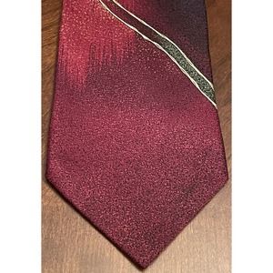 Dimitrius Red Black 100% Silk Men’s Neck Tie Made In USA